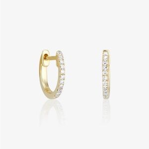 Ring Concierge Diamond Hoops - 14K Gold